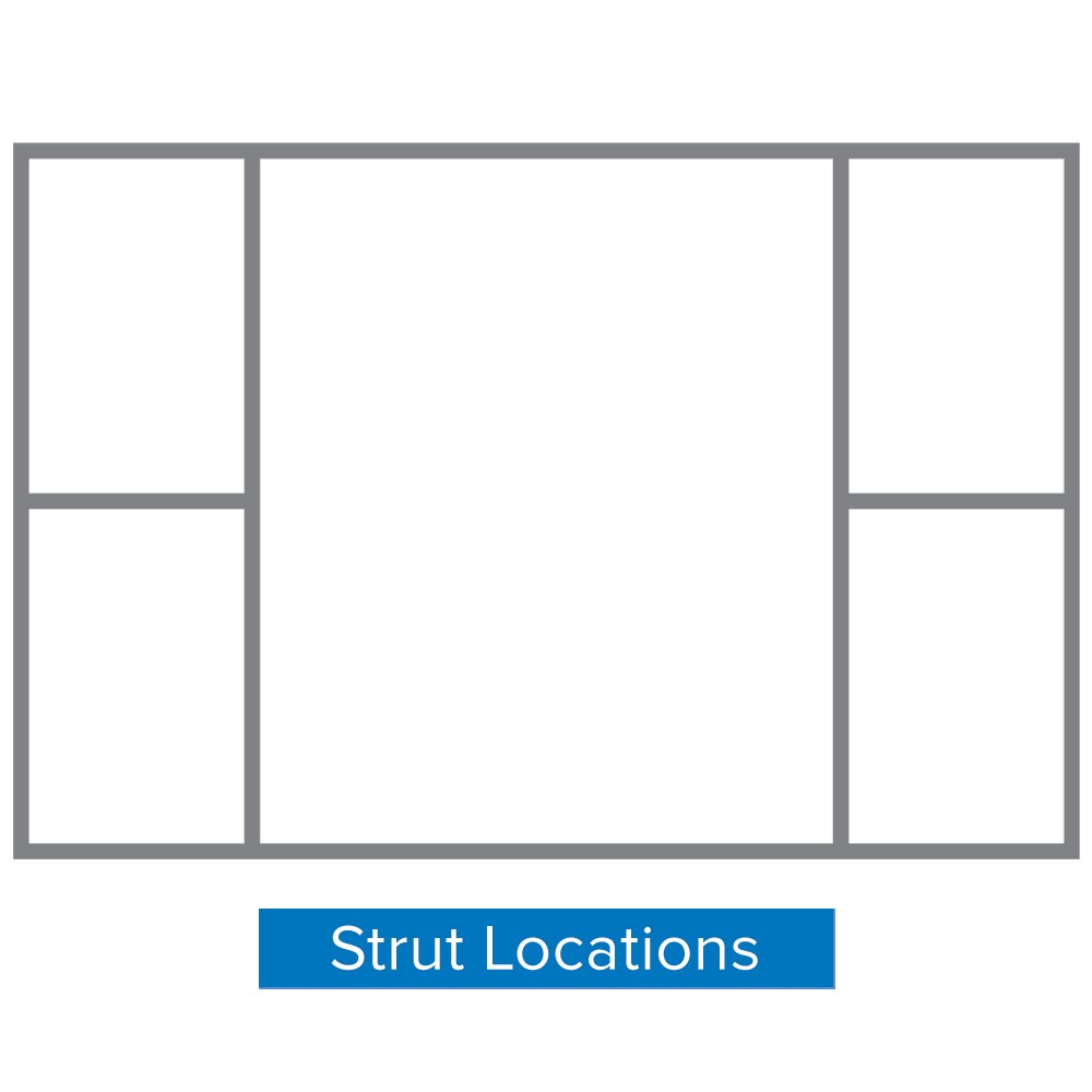 Vail 60S Wall Fabric Frames - Wall Mounted (60MM SEG Extrusion) — Hardware Only
